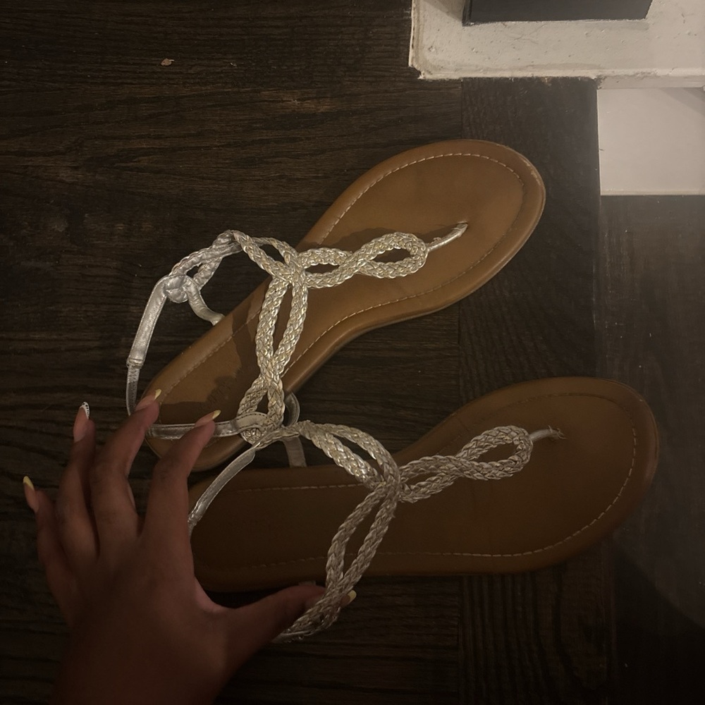 Women's Braided Sandals - White